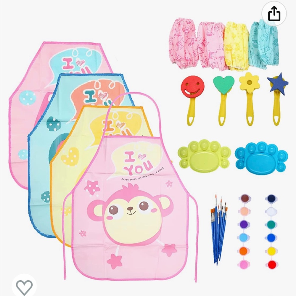 NEW Art set with aprons